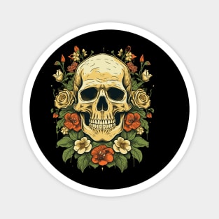 Vintage Skull tattoo art Magnet